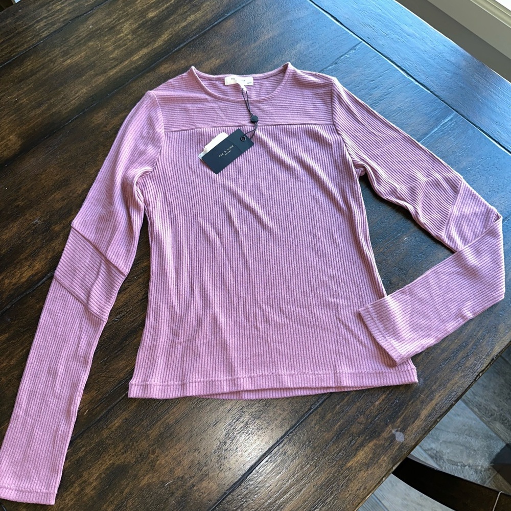 Rag & Bone Mauve Knit Top